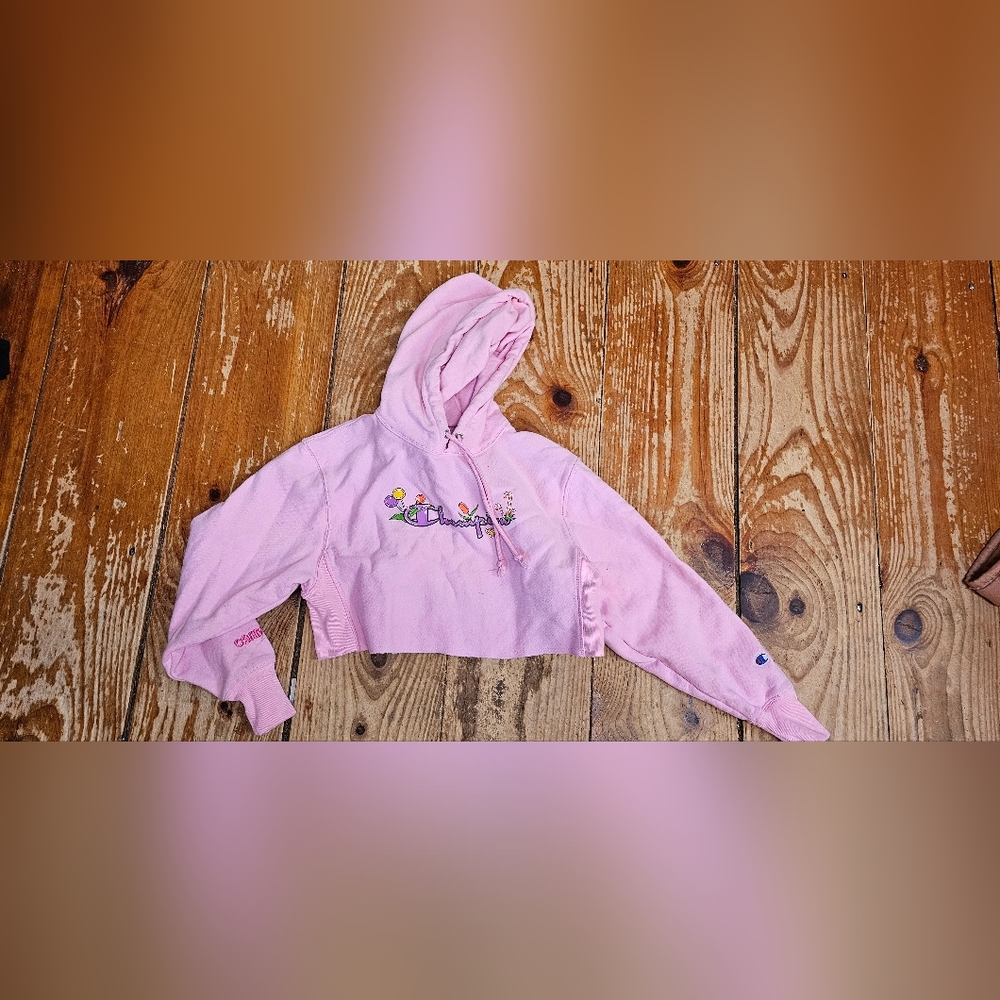 Champion crop hoodie